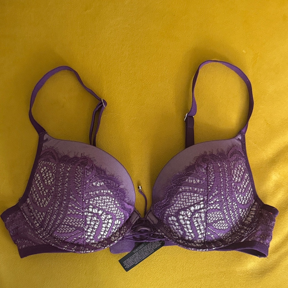 Victoria's Secret Purple Lace Push-Up Bra